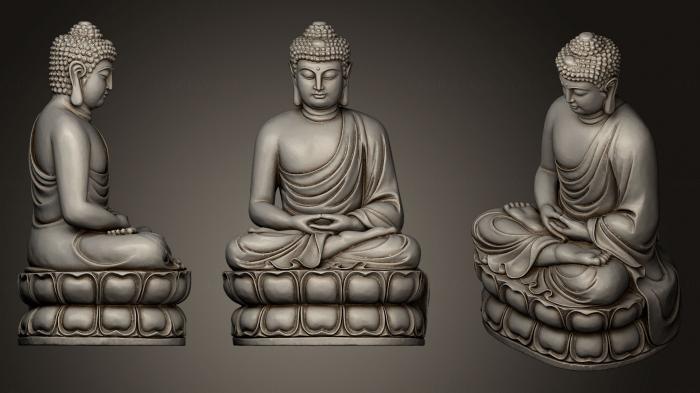 Buddha figurines (STKBD_0049) 3D model for CNC machine